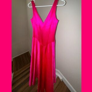 Elegant Pink Sleeveless Dress